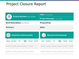 Project Closure Report Template Ppt 9 Templates Example Templates Example Report Template Templates Professional Templates