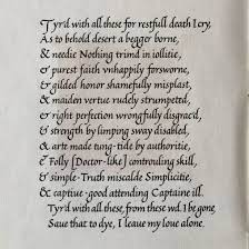 Our Middle Name Fonts By Hoefler Co Lettering Shakespeare Sonnets Names