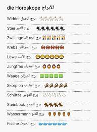 تعلم اللغة الألمانية مع يارا كلكوش Yara Kalkouch الأبراج باللغة الألمانية Die Horoskope اكتب برجك بالتعليقات Facebook