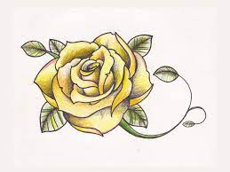 Tattoo Of Yellow Rose Design Jpg 1 024 768 Pixels Yellow Rose Tattoos Colorful Bird Tattoos Rose Tattoo Design