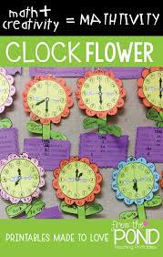 Clock Flower Math Craft Mathtivity Telling Time Clock Craft Preschool Letter Crafts Math Crafts