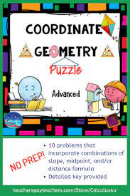 Challenge Your Students With This Coordinate Geometry Puzzle There Are 10 Problems That Incorporate Com Fun Math Activities Coordinate Geometry Secondary Math