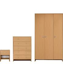 Buy Seville 3 Piece 3 Door Wardrobe Package Beech Effect At Argos Co Uk Your Online Shop For Bedroom Suit Bedroom Furniture Uk Argos Home Bedroom Furniture