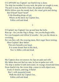 Oh Captain My Captain By Walt Whitman In Honor Of The Fallen Abraham Lincoln It Honors John Kennedy Also And Those Who Captain Quotes Poetry Words Words