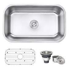 ruvati 30 in. single bowl undermount 16