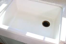 remove scratches from a cast iron sink