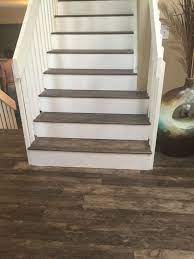 Lvp Floors And Stairs By Custom Flooring Specialists Stairs Flooring For Stairs Wood Floor Stairs