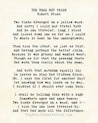 Typewriter Typography Poster Robert Frost Road Not Taken Robert Frost Poems Writing Poems Poems