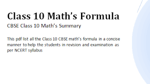 Download Maths Formula Pdf Class 10 Physicscatalyst S Blog Math Formulas Math Studying Math