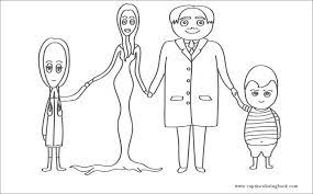 Addams family morticia costume dress and wig. Addams Family Coloring Pages 2 Family Coloring Pages Coloring Pages Family Coloring