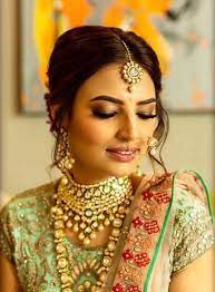 Mint Green Gold Wedding Lehenga