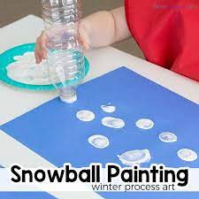 Winter Art Projects For Toddlers And Preschoolers A Fun Winter Painting Activity Toddler Art Projects Winter Crafts Preschool Winter Crafts For Toddlers