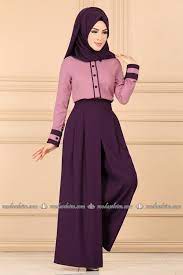 Modaselvim Kombin Pantolonu Pileli 2 Li Takim 2089ab368 Gul Kurusu Mor Colorful Dresses Fashion Dresses