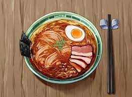 Anime Ramen Noodle Food Artwork Food Illustration Art Aesthetic Anime