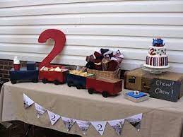 Banks Family Blog Choo Choo Lucas Is Two Trains Birthday Party 2nd Birthday Party Themes 2 Year Old Birthday Party