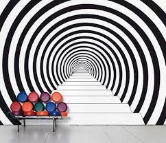 Hypnotic Wall Decals Sticker Wall Art Modern Wall Decor Graphic Wallpaper
