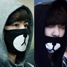 Shop Online Black Kuma Mask Exo Chanyeol Mask Kpop Star Same Paragraph Maskorder In Good Conditions Black Kuma Mask Exo Women Accessories Womens Fashion Women