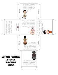 Free Star Wars Printable Story Prompt Cube Fun Activity For Kids Star Wars Activities Printable Activities For Kids Star Wars Printables Free