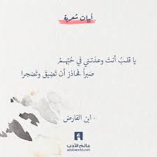 يا قلب أنت وعد تني في ح ب هم ص برا فحاذر أن ت ض يق وت ضجرا ابن الفارض ابن الفارض ابيات شعر ابيات شع Words Quotes Love Quotes Wallpaper Quotations