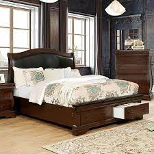 Things to consider when purchasing real cherry wood furniture. Modern 1 Pc Est King Size Bed Bedroom Furniture Cherry Wood Finish Button Tufted For Sale Online Ebay