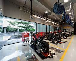 Honda Motorcycles Visibl Garage Design Luxury Garage Motorcycle Showroom Design