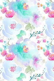 Colorful Fabrics Digitally Printed By Spoonflower Indy Bloom Design Floral Blues Floral Watercolor Flower Wallpaper Watercolor Wallpaper