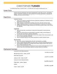 Customer Service Representative Cv Template Cv Samples Examples