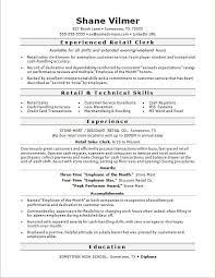 Retail Sales Clerk Resume Sample Monster Com