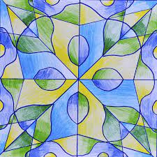 Drawings In Radial Symmetry Symmetry Art Class Art Projects Art