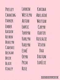 Pin By Ashhhlynx On Pretty Baby Names Baby Girl Names Unique Little Boy Names Twin Baby Names