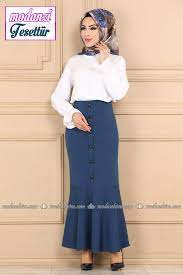 Dugmeli Tesettur Etek 219mc359 Indigo Moda Selvim Etek Modelleri Ve Fiyatlari Moda Etek Etek Modelleri