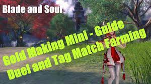 Want to sell your blade soul gold safely for real money? Blade And Soul 50 Gold Per Hour Farming Method Duel And Tag Matches Youtube