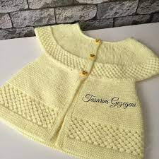 2018 Anlatimli Orgu Bebek Yelegi Yapilisi Baby Knitting Patterns Bebek Yelek Baby Outfits