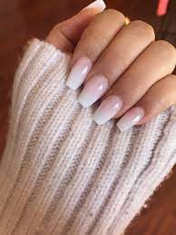 Pearl mani with neon tips. Cute Nails Ombre Acrylic Nails Ombre Nail Designs Nails