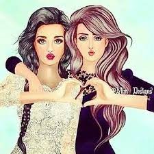 صور بنات كرتون مرسومة رمزيات بنات مرسومات Girly M Girly Drawings Of Friends