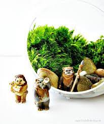 Star Wars Cube Terrarium With Vintage Ewok Figurine Etsy Vintage Star Wars Star Wars Ewok