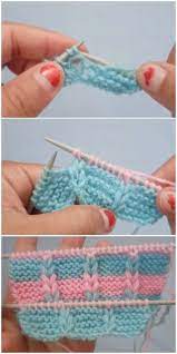 Iki Renkli Orgu Hirka Deseni Yapilisi Orgu Baby Knitting Patterns Orgu Desenleri