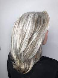 68 Ideas For Hair Color Grey Highlights Going Gray Older Women Gray Hair Highlights Hair Styles Long Gray Hair