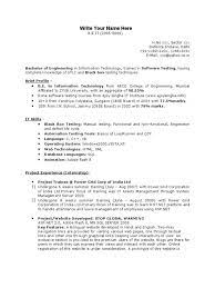 Resume Format For 5 Years Experience In Testing Experience Format Resume Testing Years Resumewritinglayou Resume Software Resume Format Software Testing