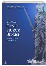 Genel Hukuk Bilgisi Ekin Yayinlari 9786257090605