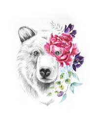 Mamma Bear By Sherryn Leigh Paintings For Sale Bluethumb Online Art Gallery Bear Tattoos Bear Art Mama Bear Tattoos