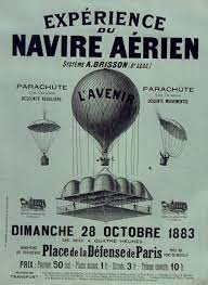 Broadside For A Brisson S System Vessel Experience 1883 Aerien Navire Paris