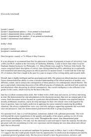 Academic Recommendation Letter 20 Sample Letters Templates