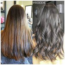 Linh Phan On Instagram Transformation To Charcoal Brown My Client Booked An Appointment While On A Busi Hair Styles Hair Inspiration Color Grey Hair Color