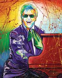 Sir Elton John Celebrity Art Portraits Elton John Celebrity Art