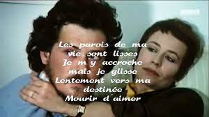 Am a7 dm g7 c les parois de ma vie, sont lisses je my accroche mais je glisse, f dm e am e7 am lentement vers ma destinemourir daimer. Charles Aznavour Mourir D Aimer Video Dailymotion