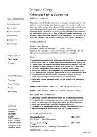 Customer Service Supervisor Resume Managing People Professional Skills Example Sample Template