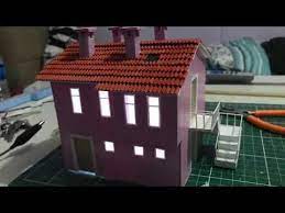 Maket Ev Yapimi Vol 4 How To Make E Model House Youtube Model Homes House Model