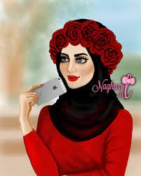 صور بنات كرتونيه بالحجاب رمزيات محجبات كرتون رسم Art Girl Girls Cartoon Art Girly M
