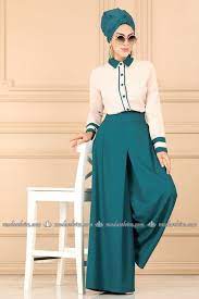 Modaselvim Kombin Pantolonu Pileli 2 Li Takim 2089ab368 Bej Petrol Hijab Dress Fashion Dresses